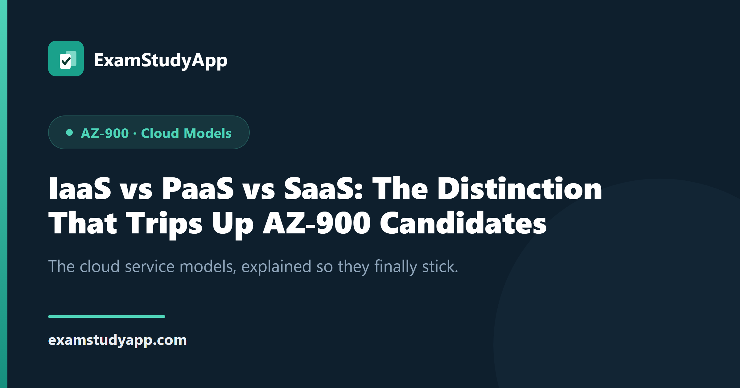 IaaS vs PaaS vs SaaS: The Distinction That Trips Up AZ-900 Candidates
