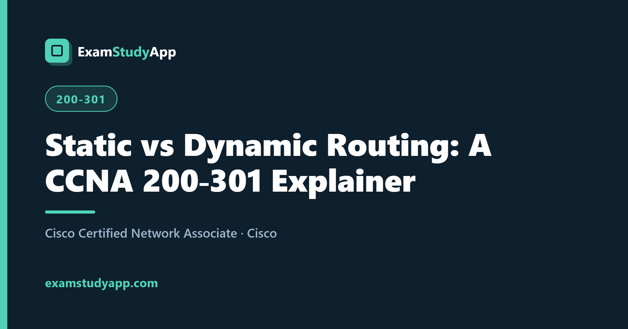 Static vs Dynamic Routing: A CCNA 200-301 Explainer